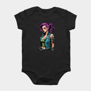 Zombie Pinup Girl Baby Bodysuit